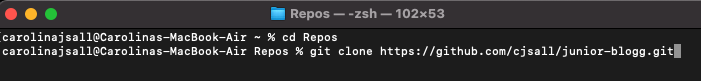Klona med HTTPS i Terminalen